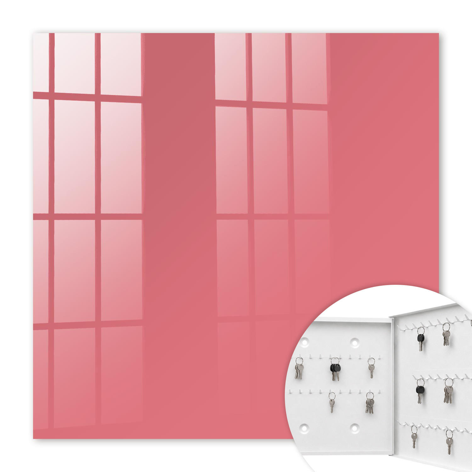 Tulup Schlüsselbox Pink 30x30x5 cm
