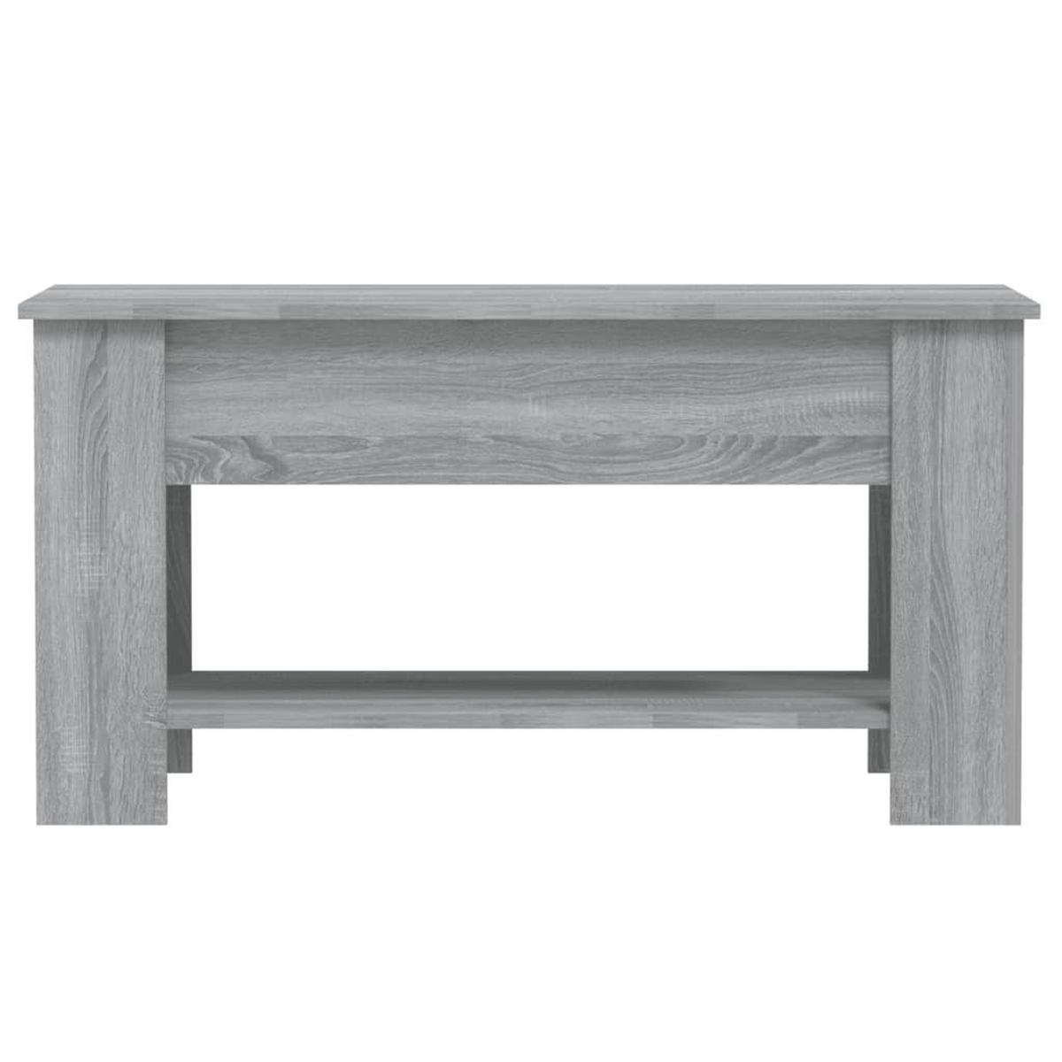 COUCHTISCH Grau Sonoma 101x49x52 cm Holzwerkstoff - Grau, Holzwerkstoff (101/49/52cm) - furnicato