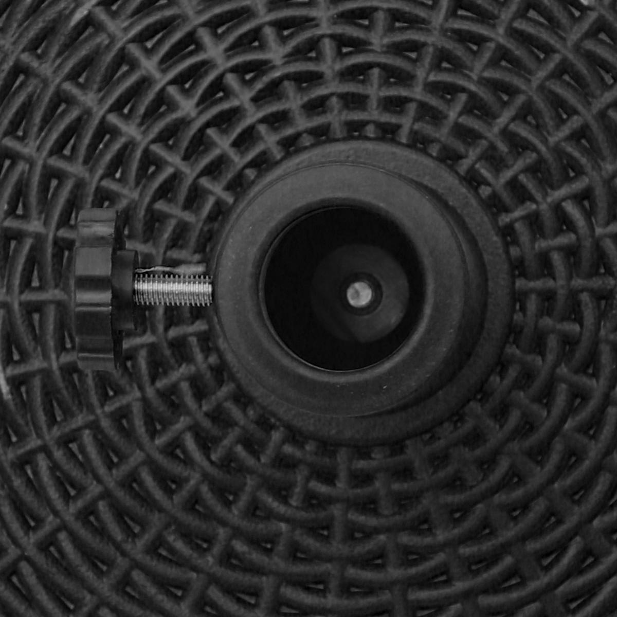 SONNENSCHIRMSTÄNDER 25 kg Rattanoptik Ständer Schirm Ø38/48 mm mit Rollen Kunstharz + Metall Schwarz Ø52 x 41 cm - Schwarz, Kunststoff (52/52cm) - Outsunny