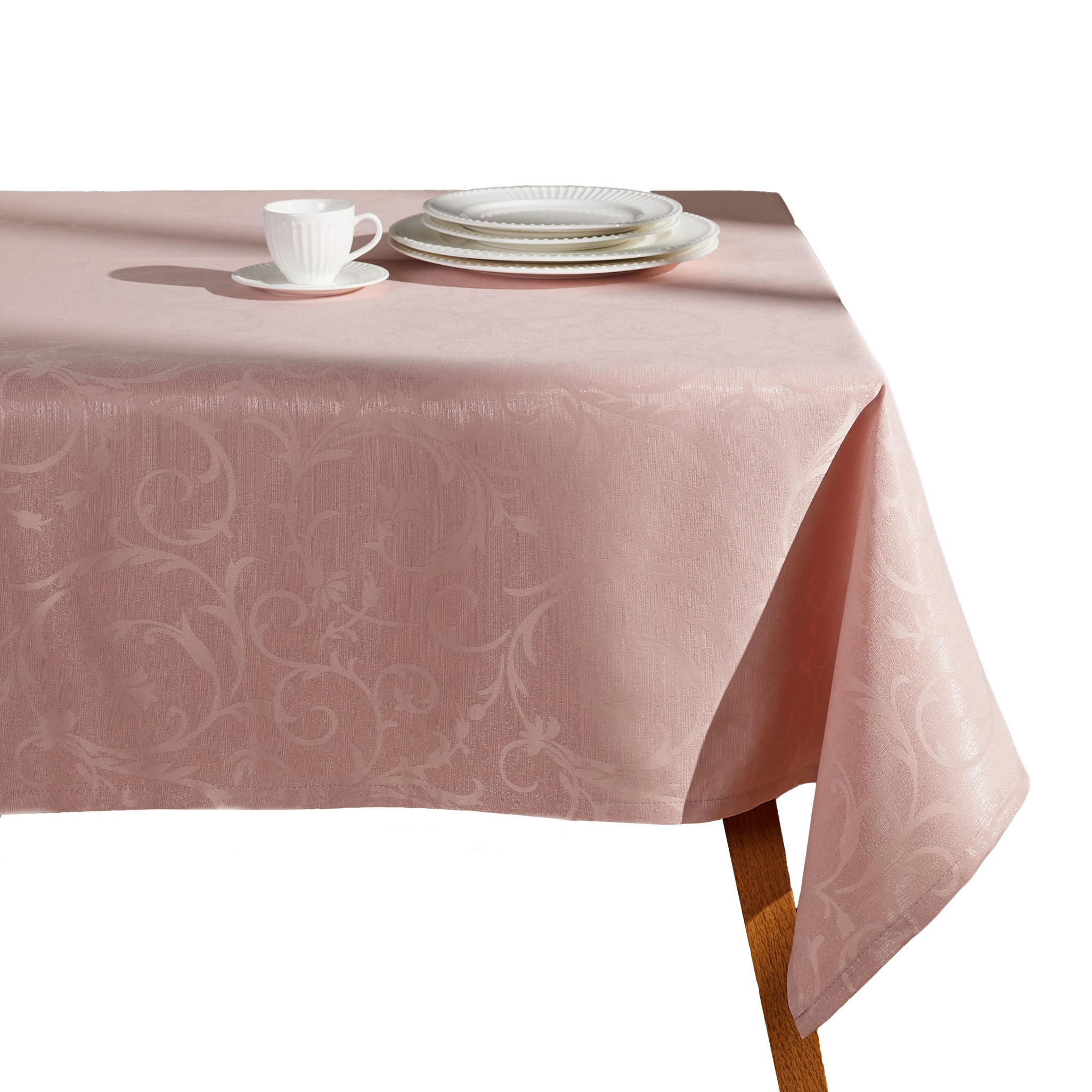 TISCHDECKE Avenis - Hellrosa, Textil (220/150/1cm) - home&you
