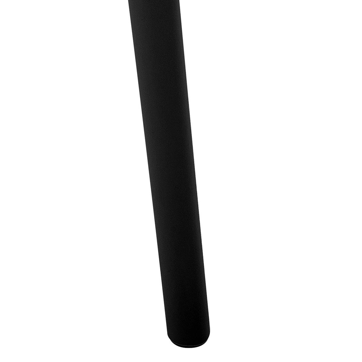 GARTENSTUHL 4er-Set Kunststoff schwarz Pesaro - Schwarz, Kunststoff (58/84/45cm) - Beliani