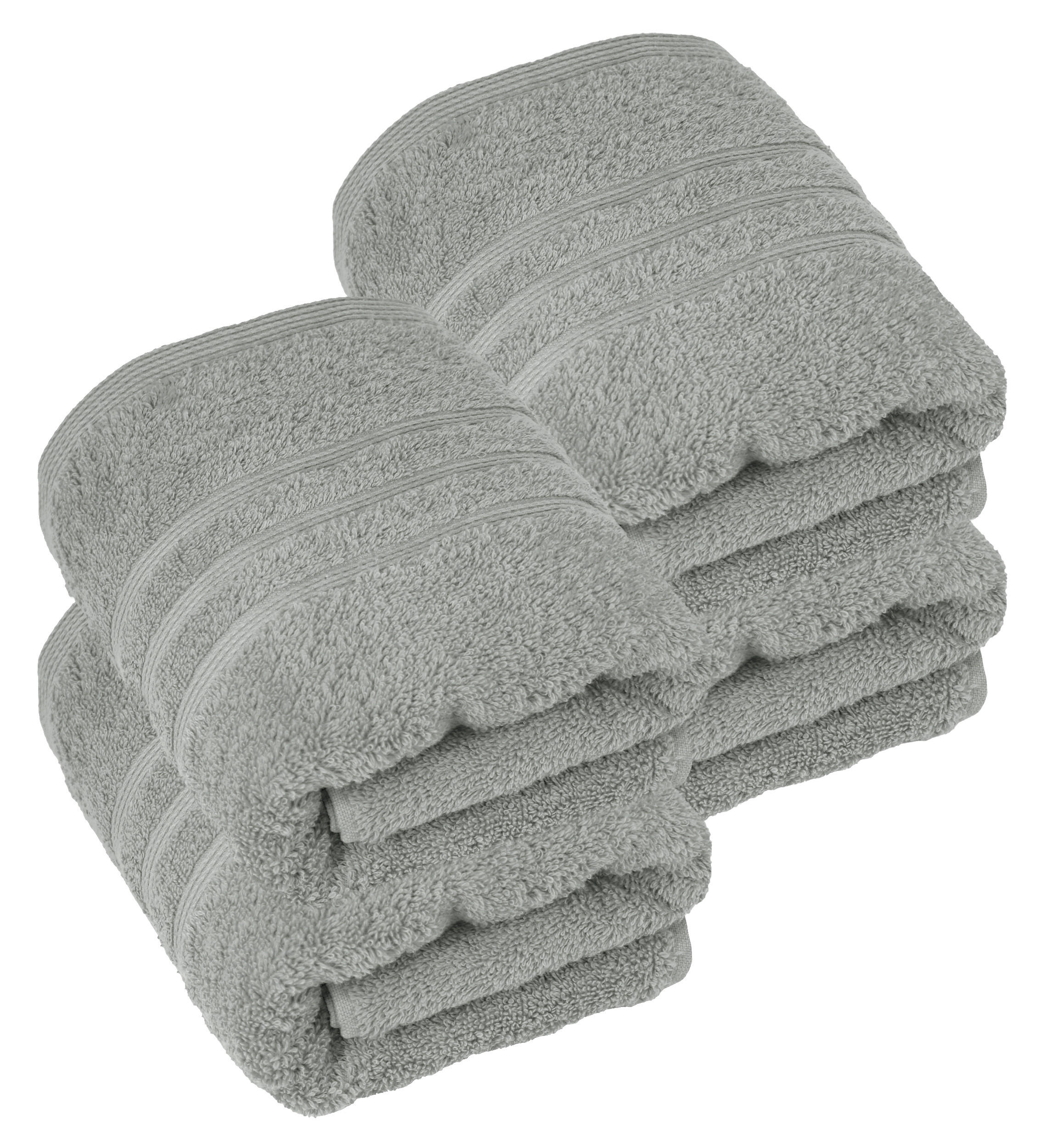 HANDTUCH 50x100 cm London Stein Grau 4er Set - Grau, Textil (50/100cm) - Lashuma