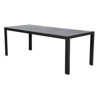 GARTENTISCH Schwarz - Schwarz, Holzwerkstoff (90/205/75cm) - ebuy24