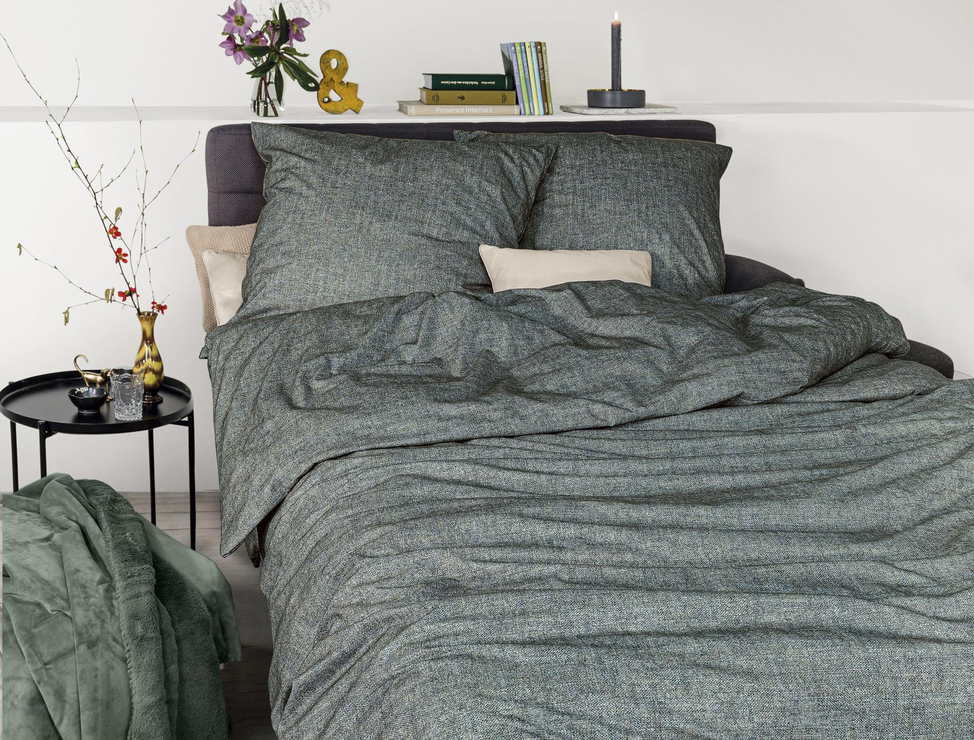 BETTWÄSCHE MINK 8835 - Grün, Textil (155/200cm) - Irisette