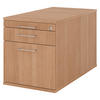 ROLLCONTAINER - mit Hängeregistratur 80/42,8/51,2 cm in Nussbaumfarben Bügelgriff (Metall) - Nussbaumfarben, Holzwerkstoff (42.8/51.2/80cm) - bümö