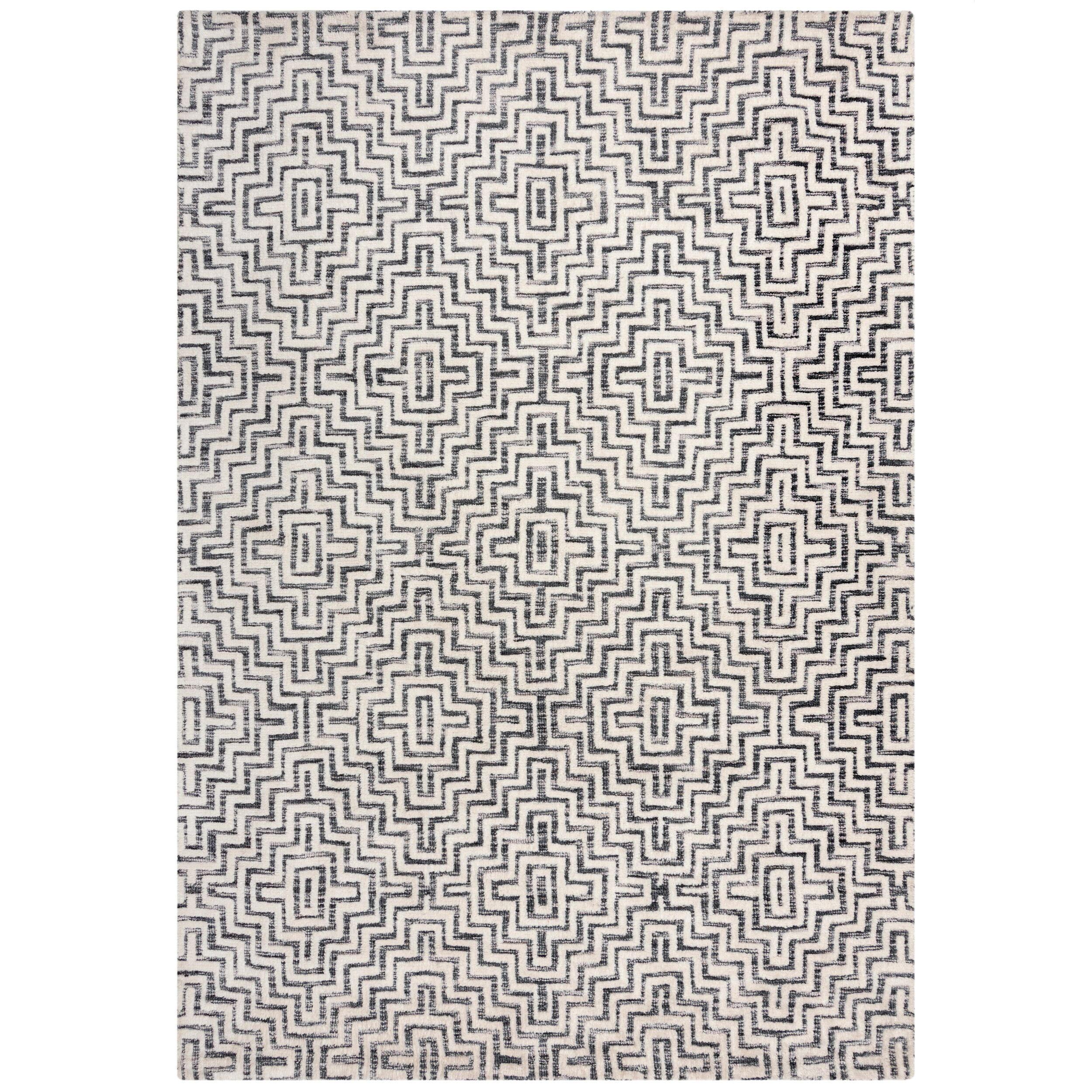 TEPPICH ARLEN, geometrisch, Grau, 160 x 230 cm - Grau, Textil (230/160cm) - KADIMA DESIGN