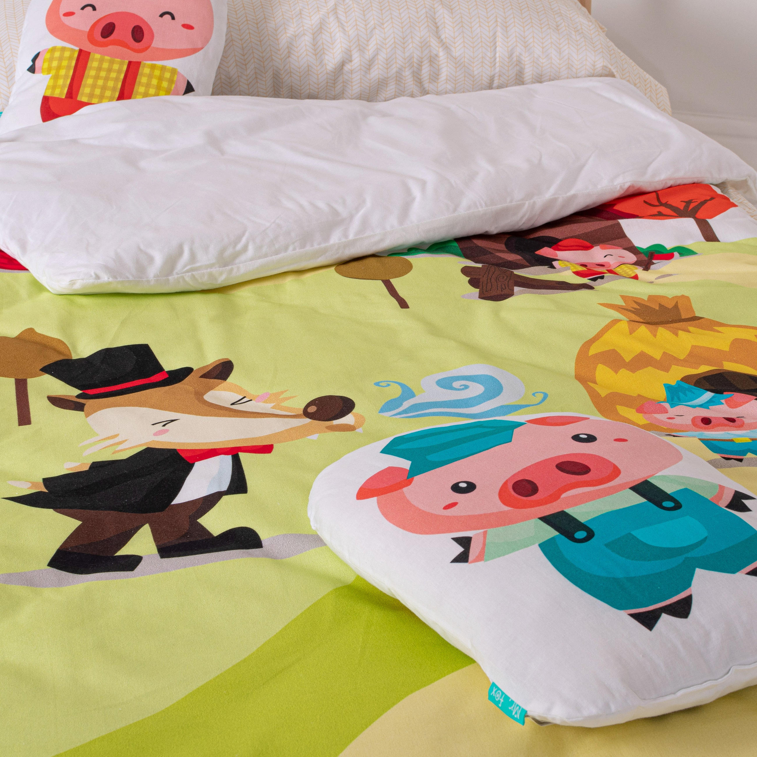 KISSEN piggys 40x30 cm mehrfarbig - Multicolor, Textil (40/30cm) - Happy Friday
