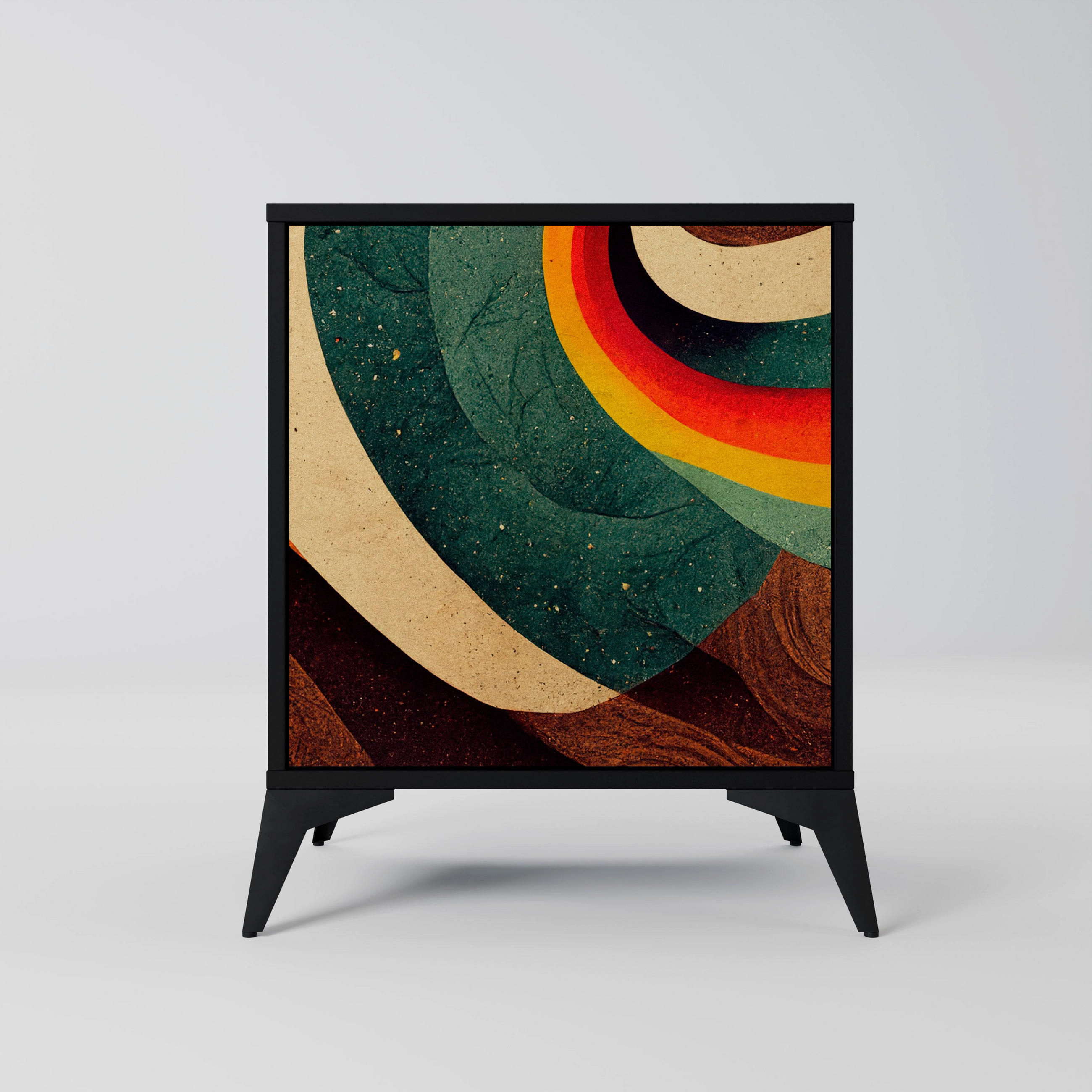 SpaceRebels Sideboard Schwarz 57.5x70.5x42 cm
