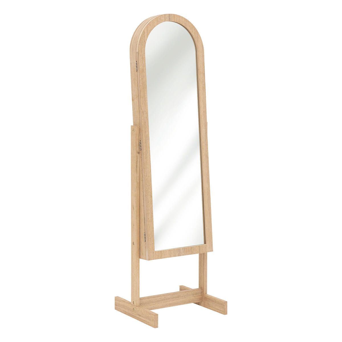 SCHMUCKSCHRANK Soleya 42/37,5/145 cm - Beige, Holzwerkstoff (37.5/145/42cm) - Atmosphera Createur d´interieur