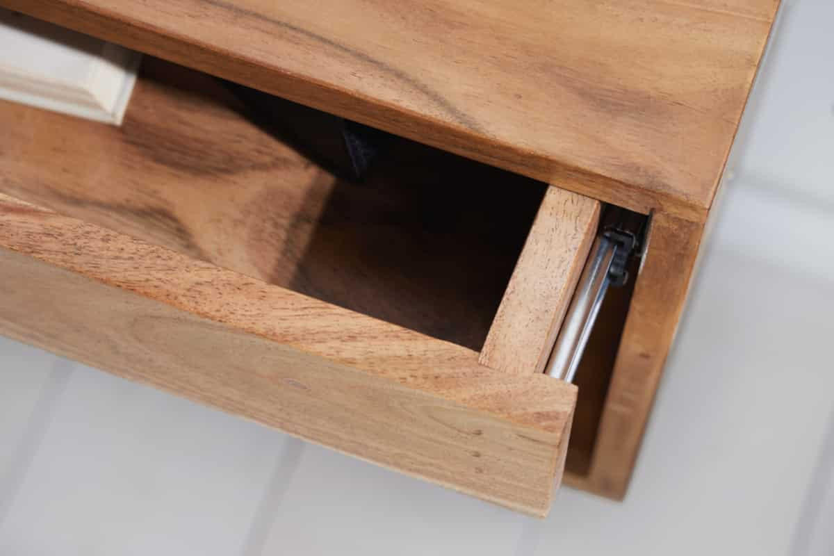 NACHTTISCH PURE Akazie Braun 50cm - Braun, Holz (50/25/35cm) - riess-ambiente