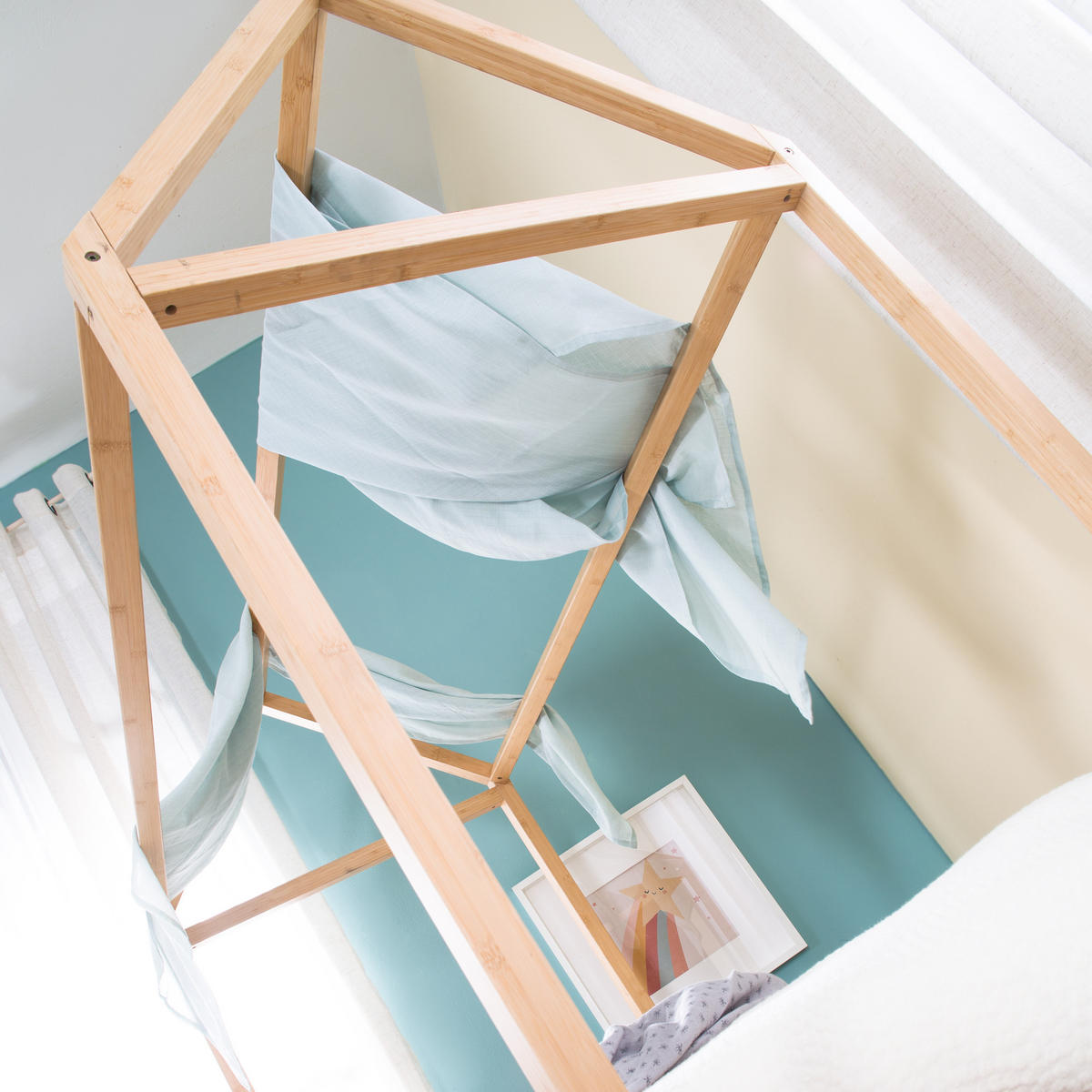 HAUSBETT 70 x 140 cm Montessori Bambus - Naturfarben, Holzwerkstoff (70/140cm) - Roba