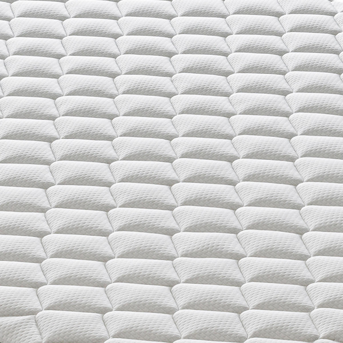 MATRATZE 200x200, Höhe 20 cm, Memory-Schaum, RIO - Weiß, Textil (200/200cm) - iLoveSleep