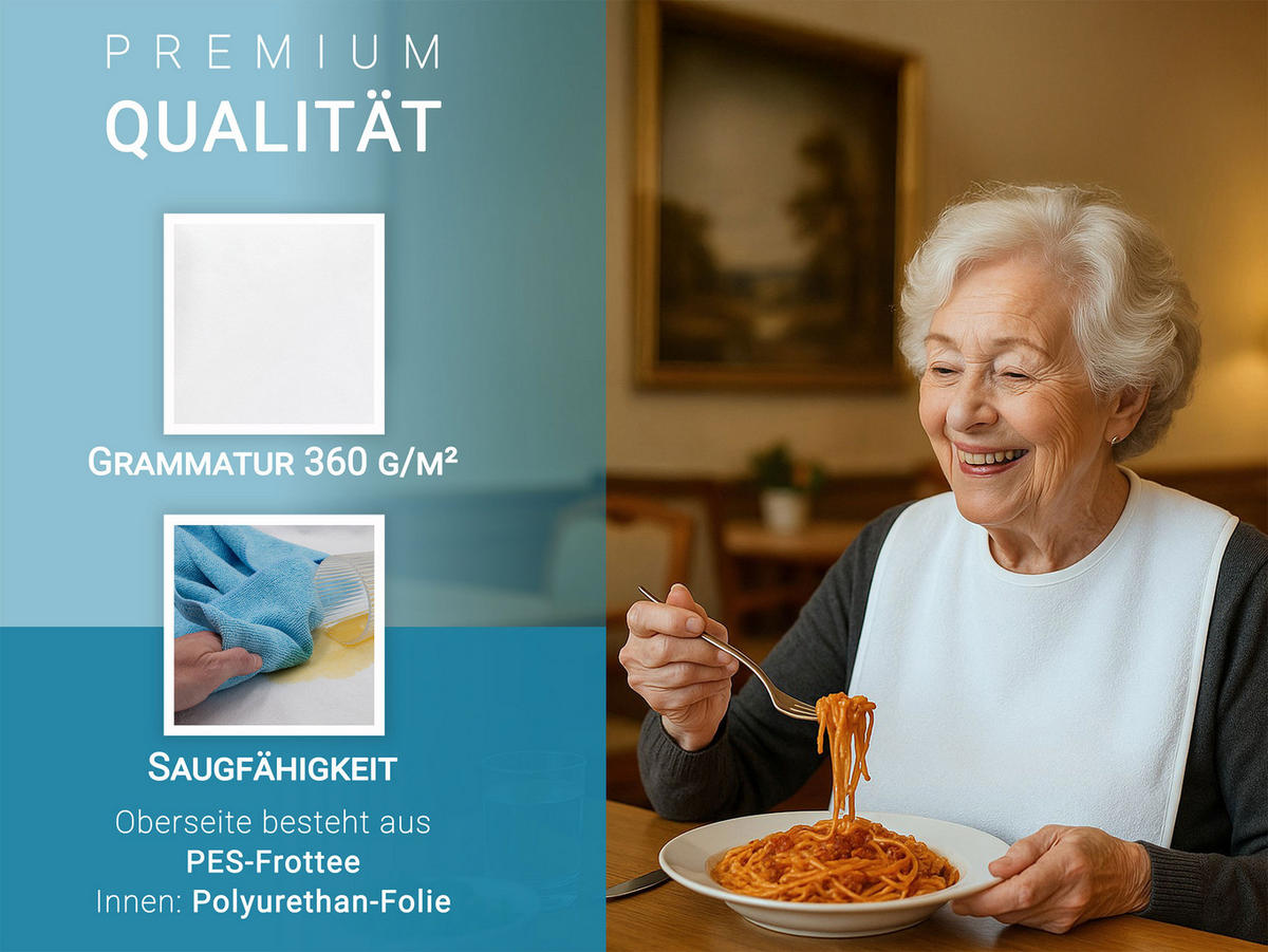 ERWACHSENENLÄTZCHEN, 50x110 cm, 100% Polyester, Weiß - Weiß, Textil (50/110cm) - Zollner