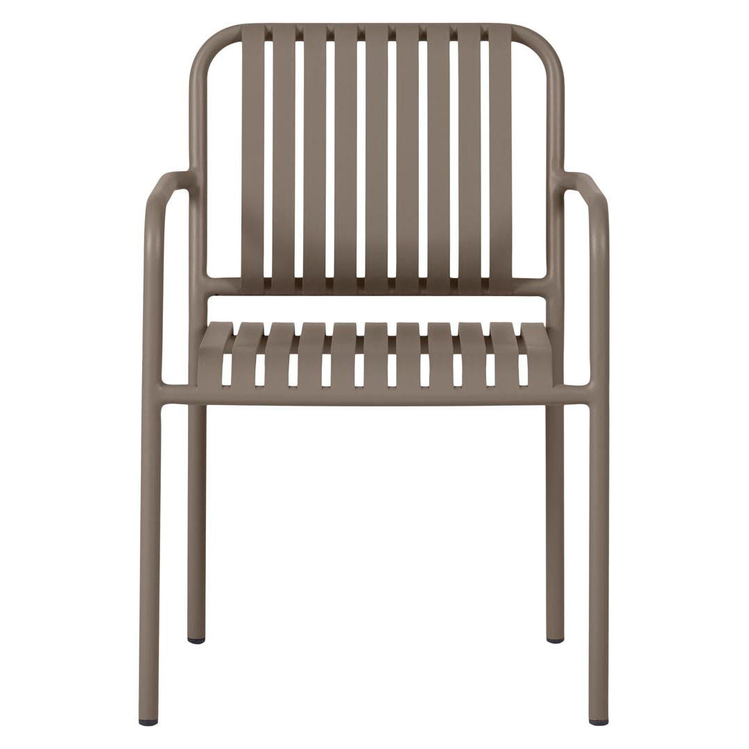 GARTENSTUHL 2ER-SET Stella Nussbaumfarben - Nussbaumfarben, Metall (57/63/83cm) - ebuy24