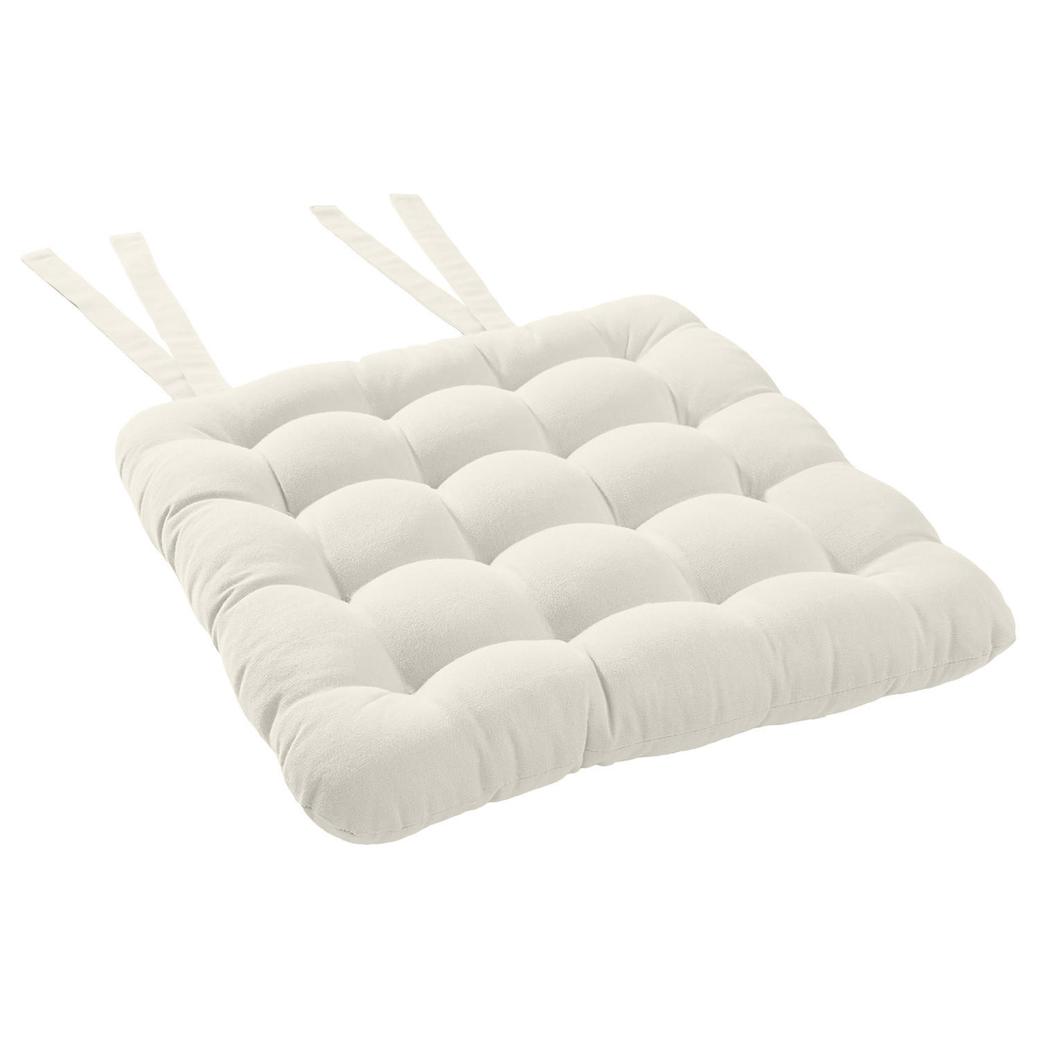 STUHLKISSEN Solid 35x37 cm - Beige, Textil (37/35cm) - Butlers