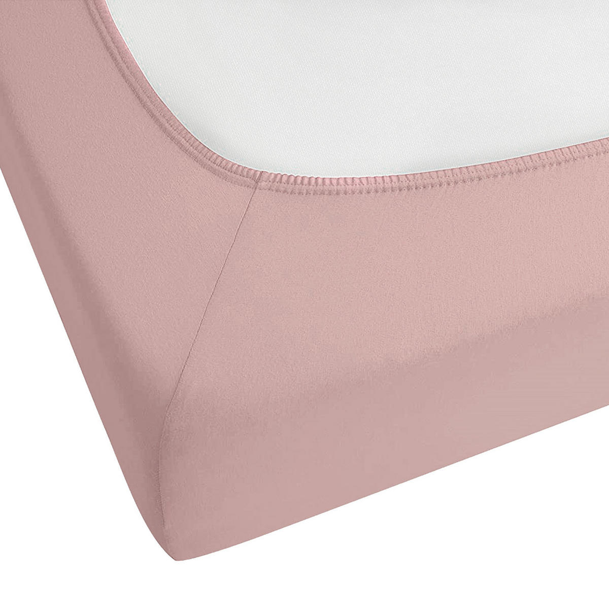 DRA-PÅ-LAKAN rosa 200 x 200 cm Hofuf - Pink, Textil (200/200cm) - Beliani