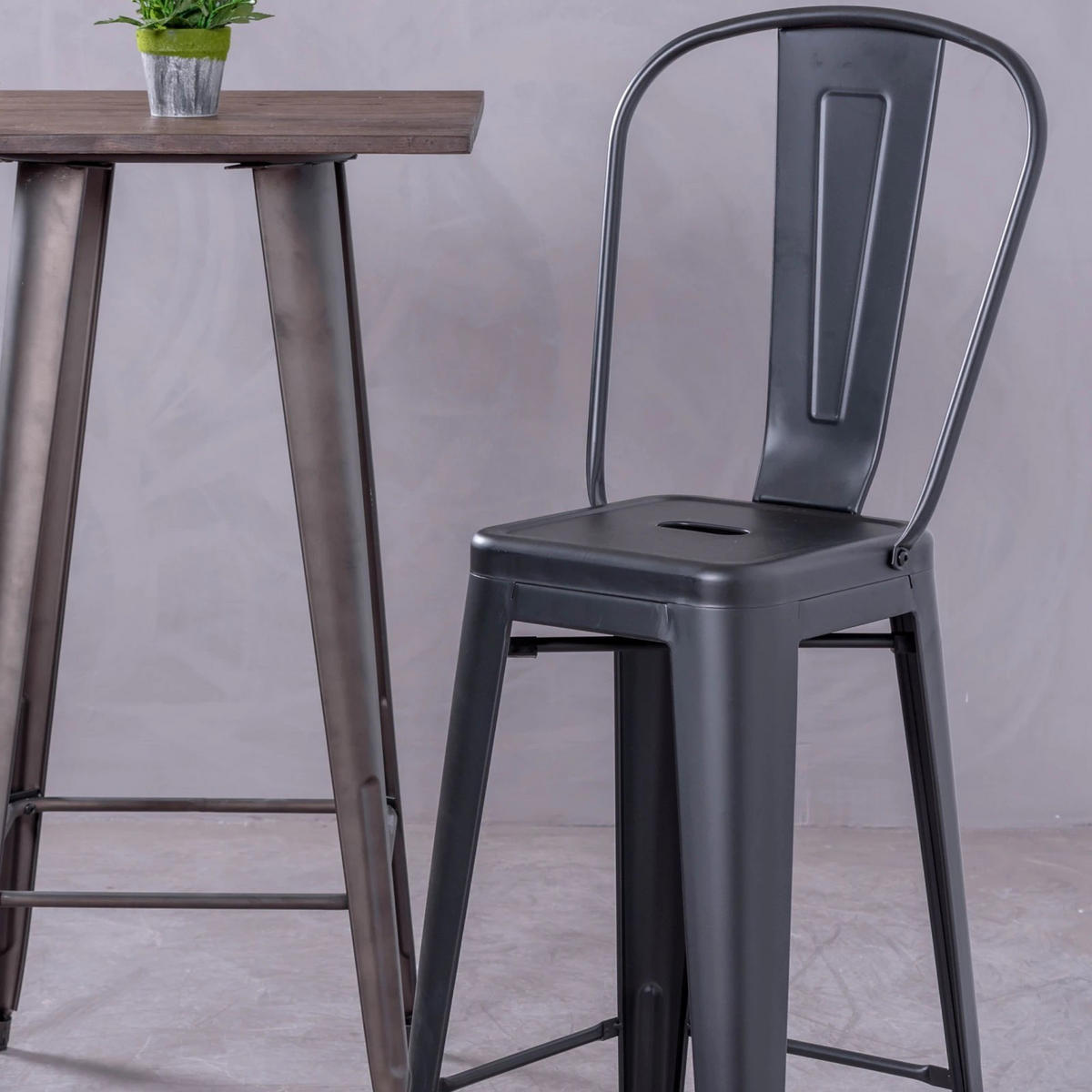 HOCKER Metall Schwarz - Schwarz, Metall (43/120/43cm) - Nest Dream