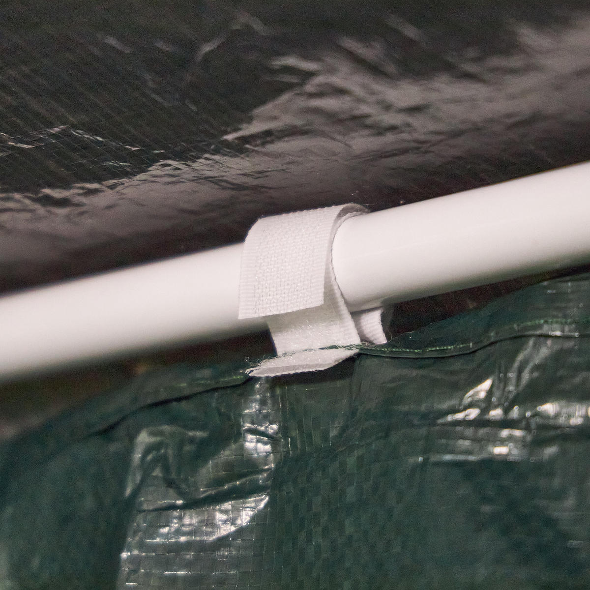 3xPAVILLON-SEITENTEILE - Dunkelgrün, Kunststoff (300/200/0.1cm) - Relaxdays