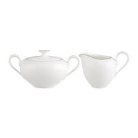 MILCH- UND ZUCKER-SET Anmut Platinum No.1 weiß 2er Set - Weiß, Keramik (1/8.4cm) - Villeroy & Boch