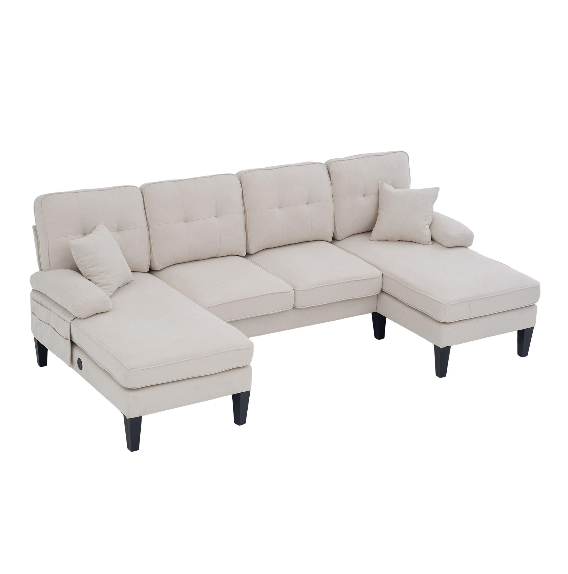 Meubliv Sofa Beige 130x88x250 cm