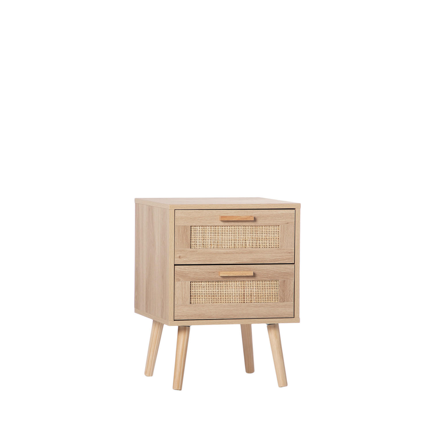 NACHTTISCH MIT 1 SCHUBLADE Tahiti Natürlich 40 cm x 56 cm - Naturfarben, Holzwerkstoff (40/56/40cm) - Klast Home