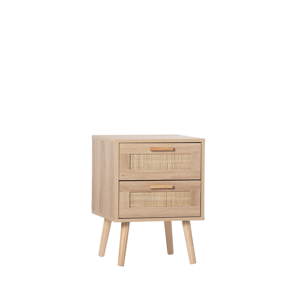 NACHTTISCH MIT 1 SCHUBLADE Tahiti Natürlich 40 cm x 56 cm - Naturfarben, Holzwerkstoff (40/56/40cm) - Klast Home