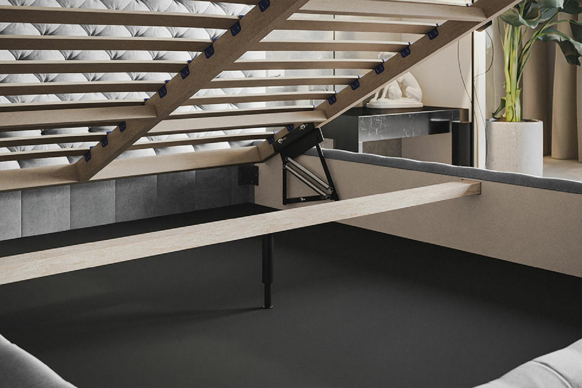 POLSTERBETT 160x200 mit Lattenrost Furis, Glamour, Beige - Beige, Holz/Textil (160/200cm) - Emporius