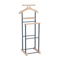 HERRENDIENER MEDINA - Schwarz/Sonoma Eiche, Metall (44/105/35cm) - CARO-Möbel