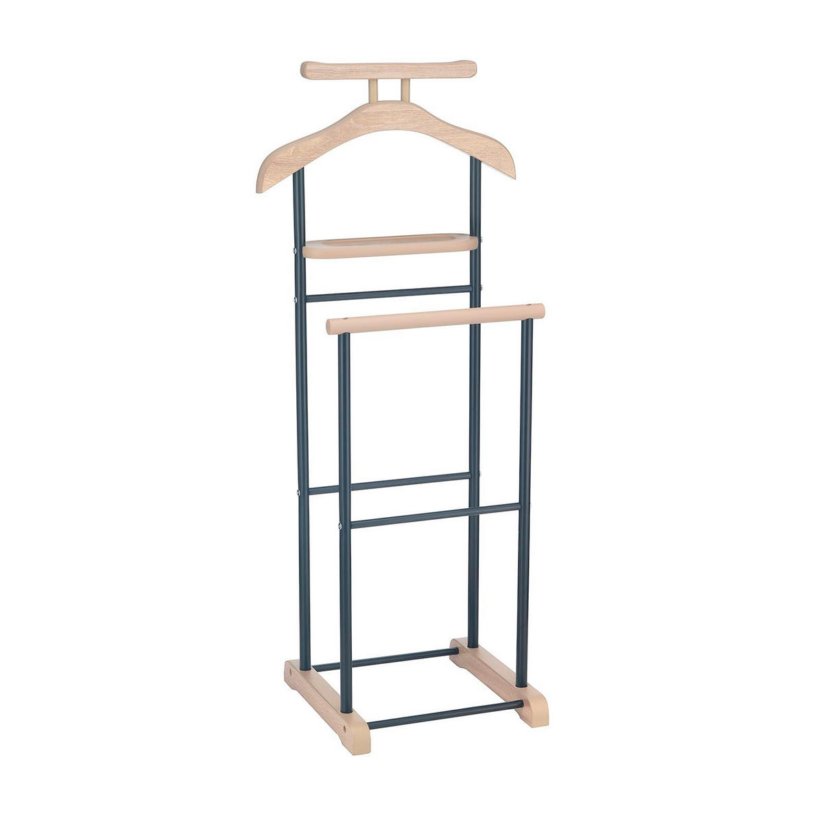 HERRENDIENER MEDINA - Schwarz/Sonoma Eiche, Metall (44/105/35cm) - CARO-Möbel