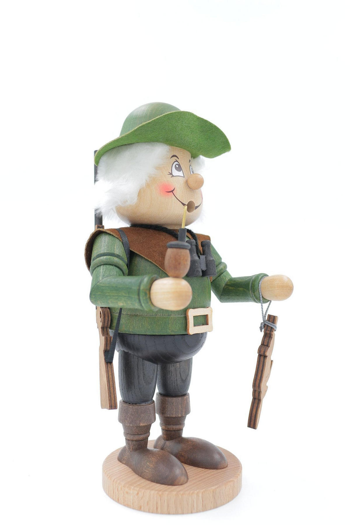 RAUCHFIGUR Wichtel Jäger 23 cm - Multicolor, Holz (11/22/0.1cm)