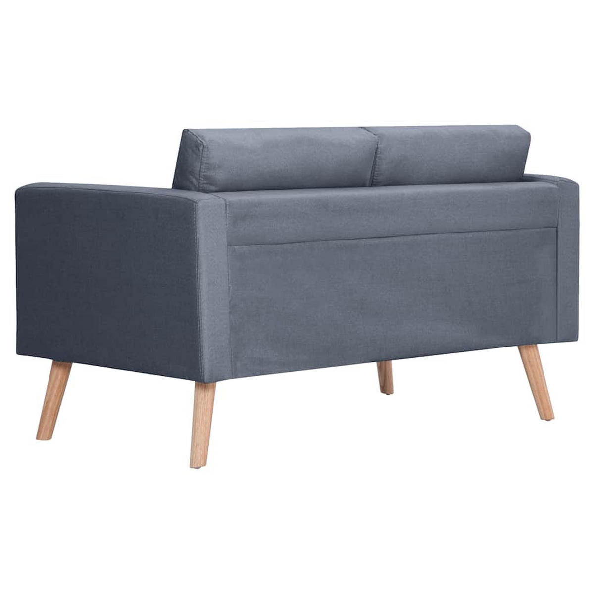 2-SITZER-SOFA Frankenberg - Dunkelgrau, Holz (116/73/70cm) - Nettlife