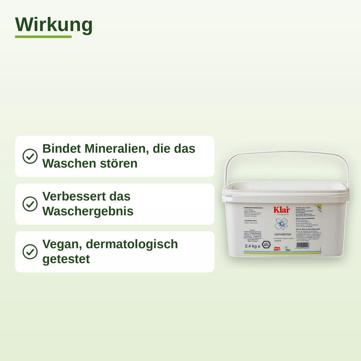 KLAR Enthärter 2.4kg ohne Duft - Ahornfarben, Fell (15/1/15cm) - ich-zapfe