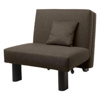 FALTSESSEL Kalomira Bezug Flachgewebe Metall schwarz / braun - Braun, Kunststoff (100/85/85cm) - 58aufmkessel