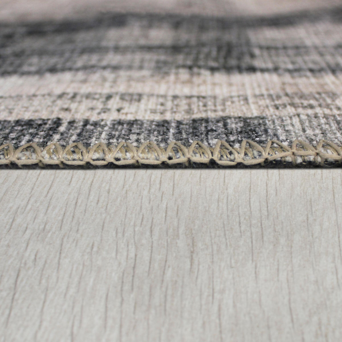 TEPPICH waschbar Abstrakt, Wohnzimmer schmutzabweisend Grau Rechteckig 190x290 - Grau, Textil (190/290cm) - KADIMA DESIGN