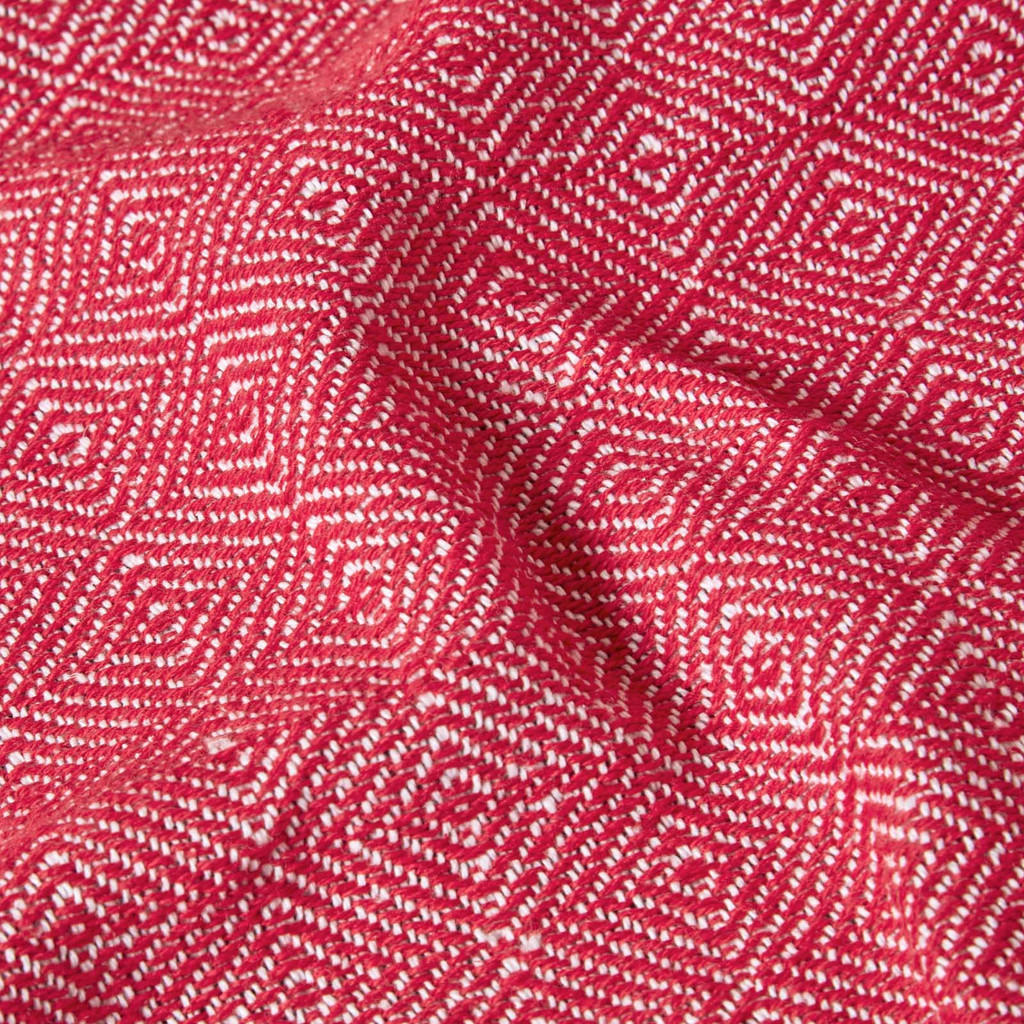 Thumbnail - Homescapes Überwurf, Rot, Textil, Rauten, Rechteckig, 255x360 cm, Oeko-Tex®, Schlaftextilien, Bettwäsche, Tagesdecken