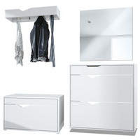 GARDEROBE Kolmio Fronten in Weiß matt - Weiß, Holzwerkstoff (190/185/33cm) - Vladon