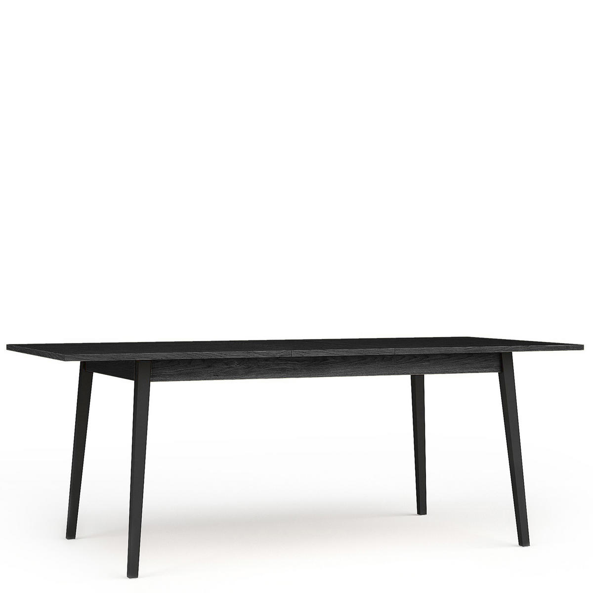 ESSTISCH VIDIS Esszimmer, Ausziehbar - Schwarz, Holzwerkstoff (90/160/76cm) - KONSIMO®