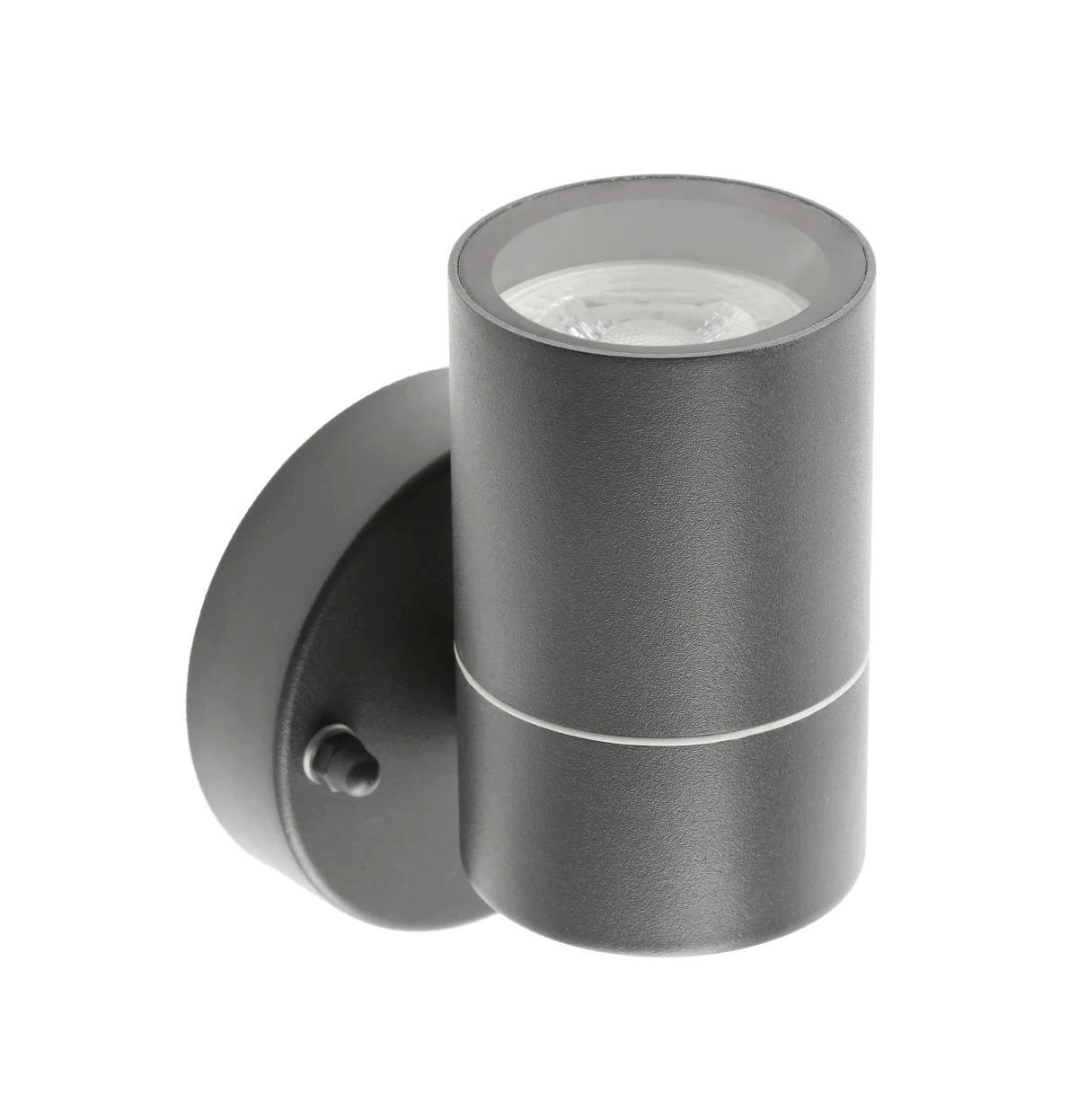 AUSSENWANDLEUCHTE MIA Dunkelgrau Edelstahl GU10 Unten IP44 - Dunkelgrau, Metall (9/12/8.5cm) - CGC Europe