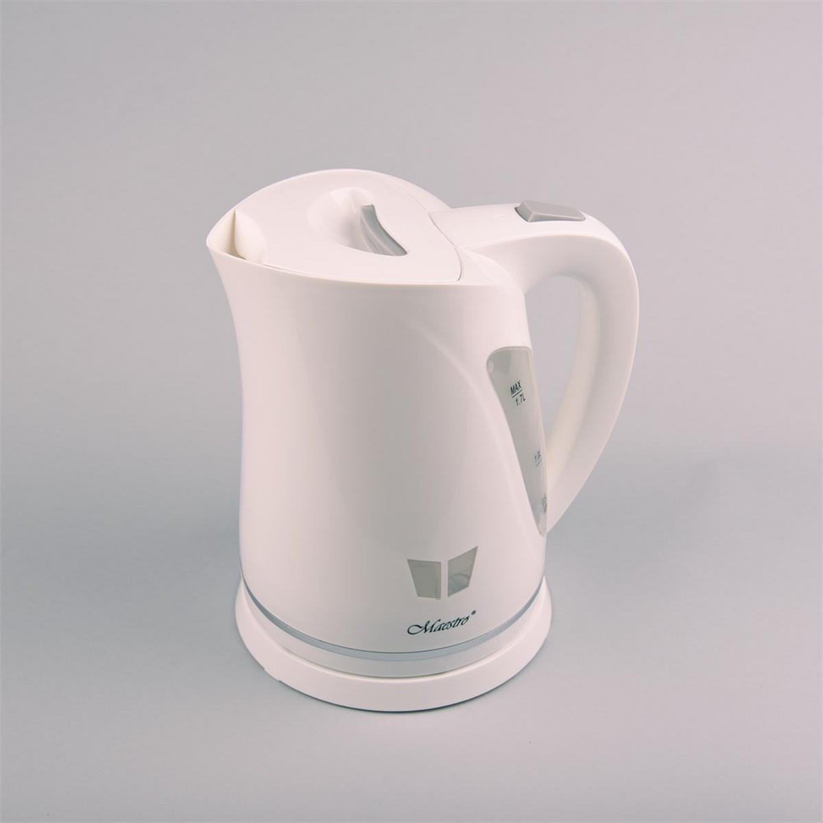 WASSERKOCHER ELEKTRISCH Weiß 16/16/22 cm MR038WHITE - Weiß, Kunststoff (16/22/16cm) - Maestro 