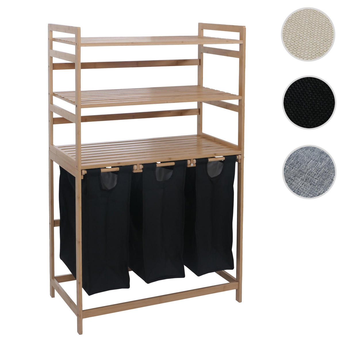 KORBICA ZA PERILO Rjava, črna - črna/rjava, les (80/125/40cm) - MCW