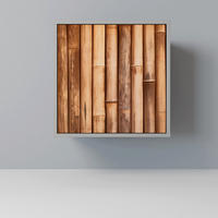 SIDEBOARD NATURAL WOOD, Grau, 57,5x42x57,5 cm, Ohne Füße - Multicolor/Grau, Holzwerkstoff (57.5/57.5/42cm) - SpaceRebels