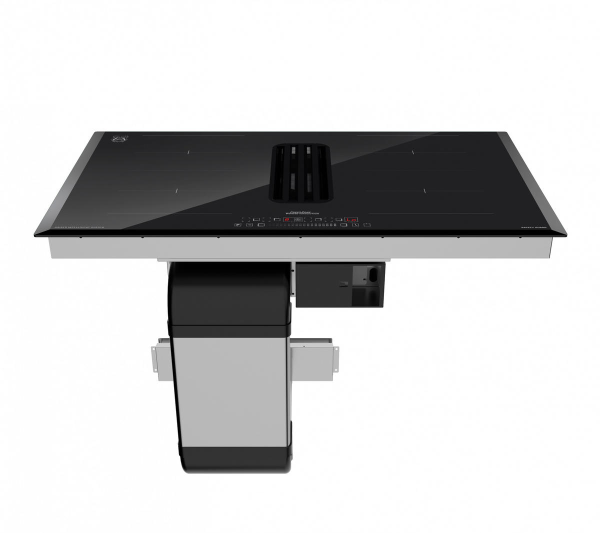 INDUKTIONS-KOCHFELD KCT 9102 mit integriertem Dunstabzugshaube 90 cm - Schwarz, Glas/Keramik (90/5.5/52cm) - Kaiser Küchengeräte