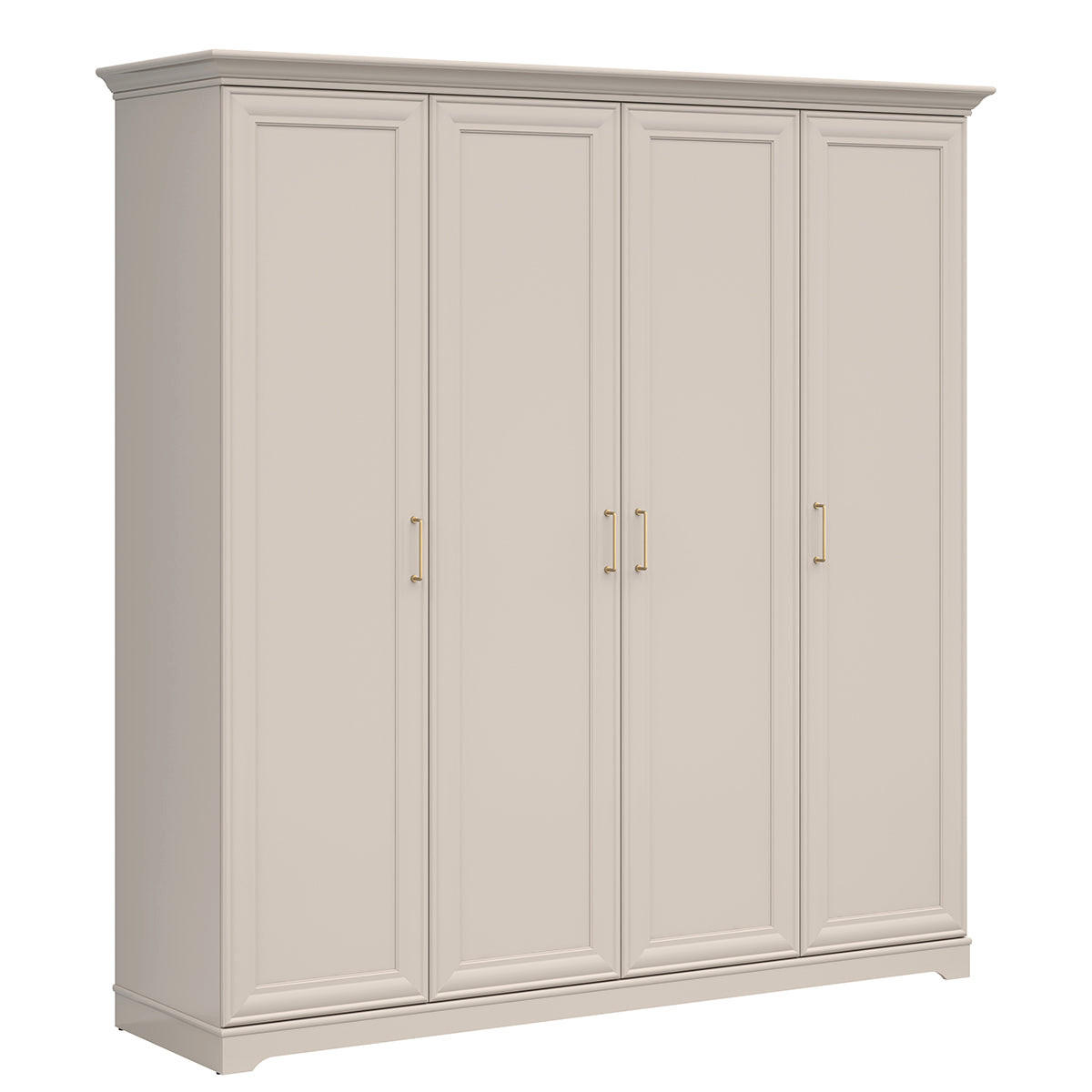 SKRIŇA 4 dvere Perle Kašmír - béžová, kompozitné drevo (209.5/216/61cm) - Petits-meubles