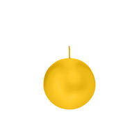 KUGELKERZEN Dotter Gelb Ø 80 mm, 6 Stück - Gelb, Paraffin (8/8/8cm) - Wiedemann Kerzen