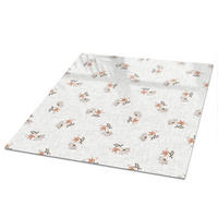 TISCHPLATTE 50x50 cm – Pflanzenmuster - Grau, Glas (50/50/0.4cm) - Wallfluent