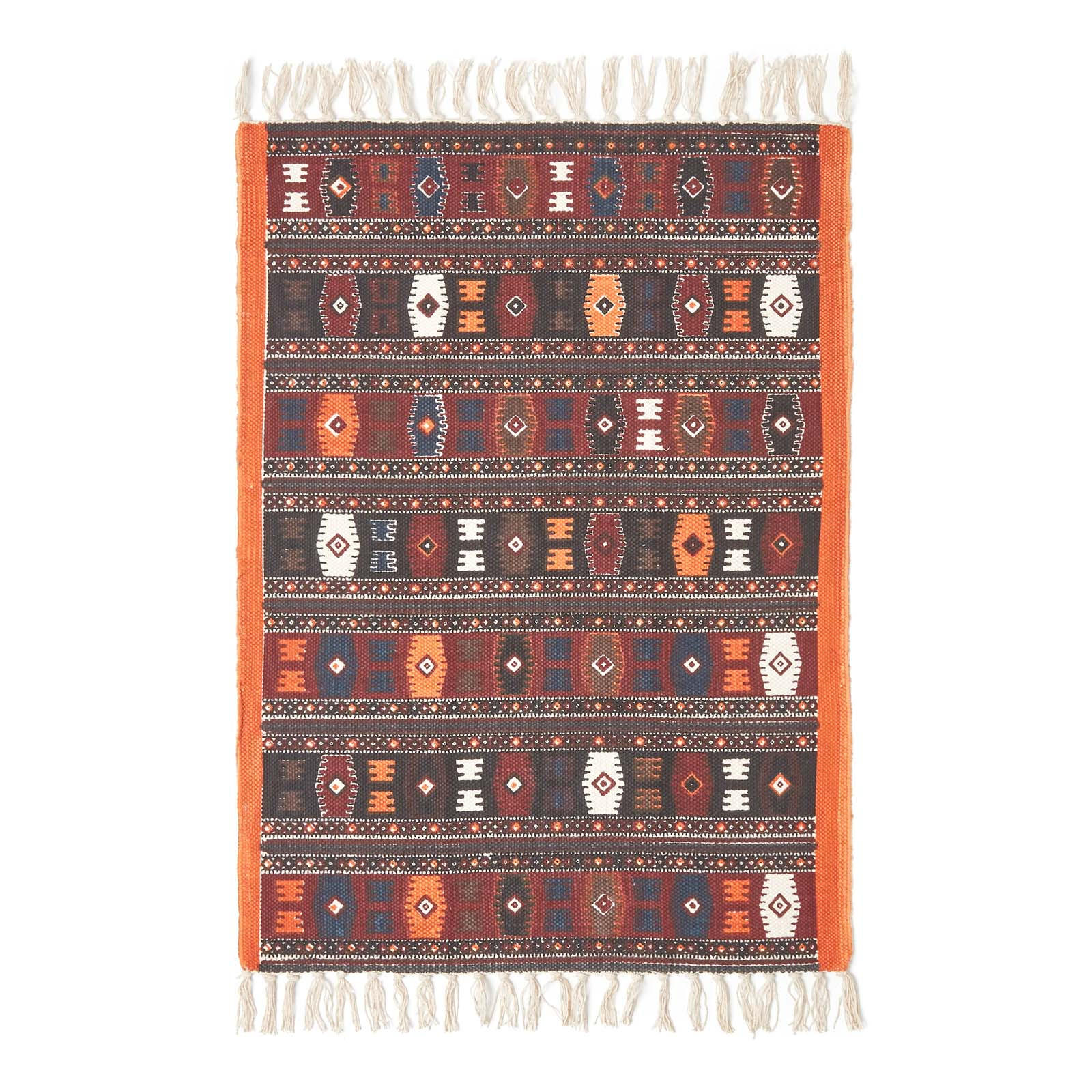 FLACHWEBETEPPICH Kelim-Muster 70/120 cm - Multicolor, Textil (70/120cm) - Homescapes