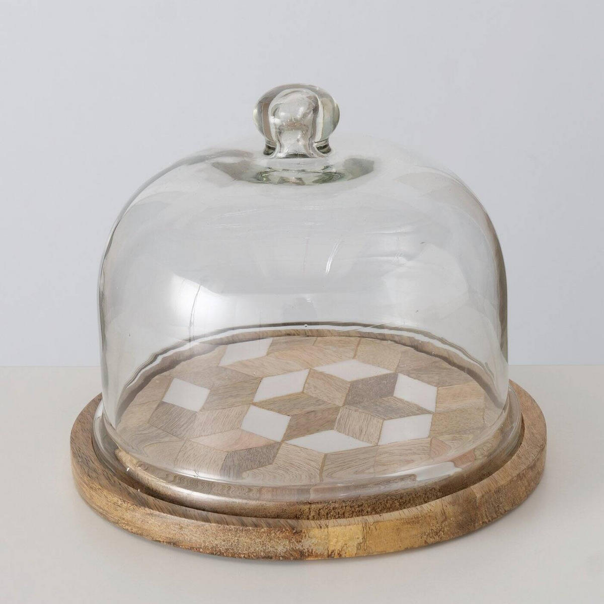 ZITRONENBEHÄLTER Moskai - Transparent, Holz (23/19/23cm) - Boltze Home
