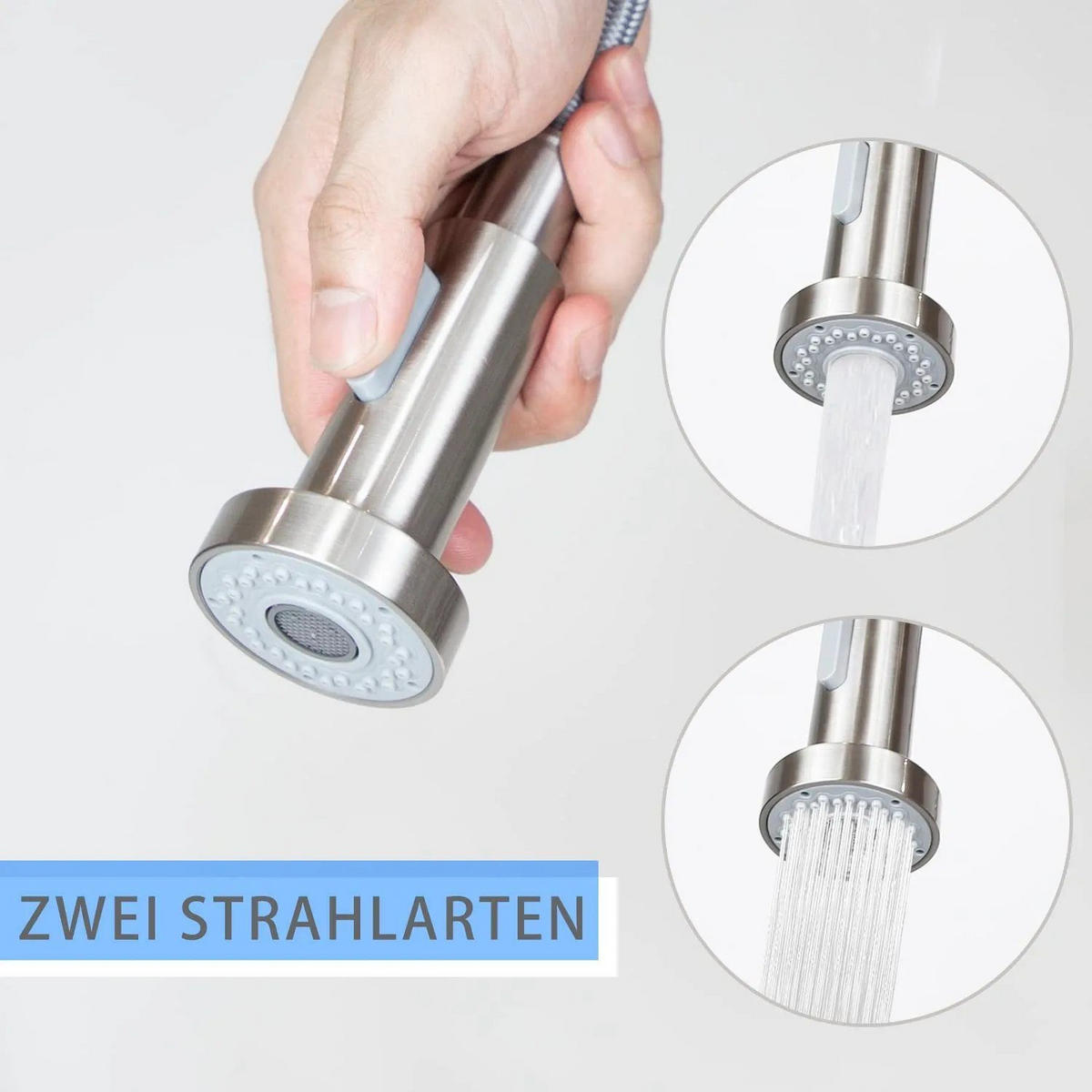 KÜCHENARMATUR Theresa - Silberfarben, Metall (6/55/24cm) - Nettlife
