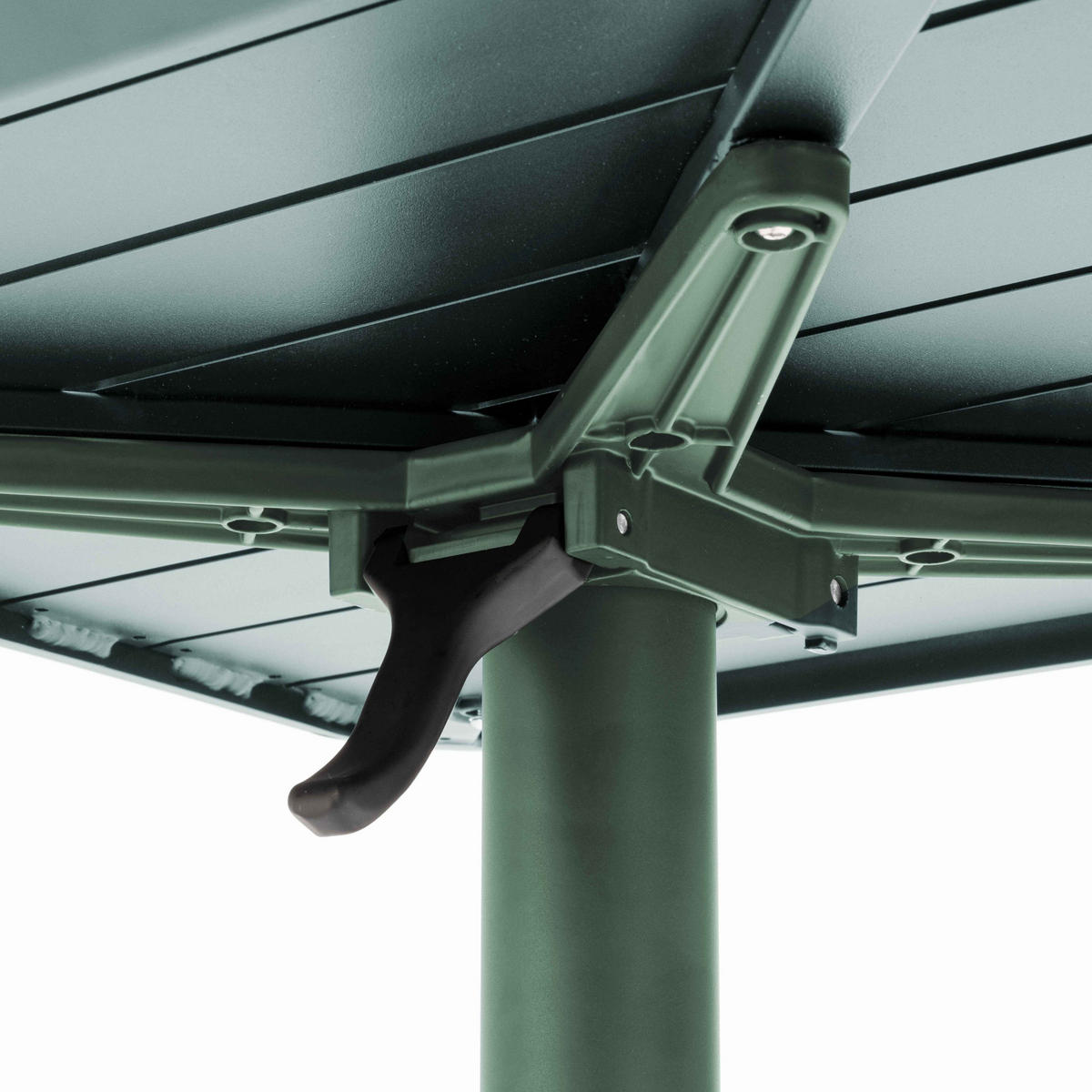 TERRASSENTISCH 70 X 70 cm, Dunkelgrünen - Grün, Metall (60/60/72cm) - Oviala