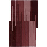 WOLLTEPPICH Ombre Muster, Abstrakt, Wohnzimmer Rot Shaped 120x180 - Rot, Textil (120/180cm) - KADIMA DESIGN